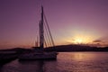 VOLOS, GREECE - Dec 31, 2020: 12-31-2020, city of Volos, Greece, sailboats and boats