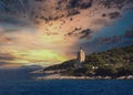 Volos, Greece, the lighthouse of Trikeri Royalty Free Stock Photo