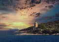 Volos, Greece, the lighthouse of Trikeri Royalty Free Stock Photo