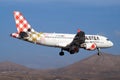 Volotea Airlines Airbus A319 landing in Lanzarote