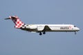 Volotea Boeing 717 EC-MFJ passenger plane arrival and landing at Vienna Airport