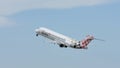 Volotea Plane flying up in the sky