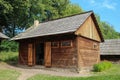 Volovat Oil Press Exterior - Suceava Village Museum Royalty Free Stock Photo