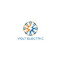 Volt Electric Logo Design Vector