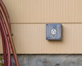 240 volt outlet on exterior of house