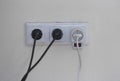 220 Volt power socket and cable