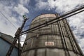 Volta Redonda, Rio de Janeiro, Brazil - February 16, 2016: Fuel tank at CSN Brazilian National Steel Company