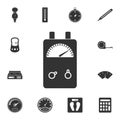 Voltage Ampere Meter tester icon. Simple element illustration. Voltage Ampere Meter tester symbol design from Measuring collection