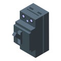 Voltage breaker icon, isometric style Royalty Free Stock Photo