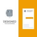 Voltage, Energy, Power, Transformer Grey Logo Design and Business Card Template