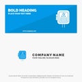 Voltage, Energy, Power, Transformer SOlid Icon Website Banner and Business Logo Template