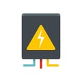 Voltage equipment icon, flat style