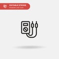 Voltage Simple vector icon. Illustration symbol design template for web mobile UI element. Perfect color modern pictogram on Royalty Free Stock Photo