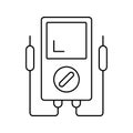 Voltage tester electric meter icon