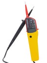 Voltage tester handcraft tools on white