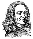 Voltaire Francois Marie Abouet, vintage illustration
