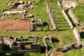 Volterra beautiful and cozy medieval town and roman theater ruin Royalty Free Stock Photo