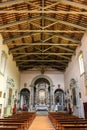 Beautiful interiors of catholic church Chiesa di San Francesco in Volterra