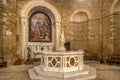 Interior Baptistery of San Giovanni Battista in Volterra - Italy