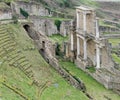 Volterra, roman theatre ruins Royalty Free Stock Photo