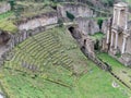 Volterra, roman theatre ruins Royalty Free Stock Photo