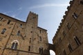 Volterra town central square Royalty Free Stock Photo