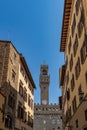 Volterra town central square, Tuscany, Italy, Europe Royalty Free Stock Photo