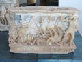 Volterra, Tuscany, Italy, Estruscan funerary sculptures