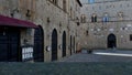 The Palazzo dei Priori in the Piazza dei Priori in the historic center of the ancient city of Volterra in Tuscany, Italy. Royalty Free Stock Photo