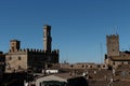 The roofs of Volterra seen from the Archaeological Park Royalty Free Stock Photo