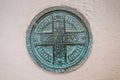 VOLTERRA, TUSCANY - MAY 21, 2017 - Church of Saint Francis, detail of interior Royalty Free Stock Photo