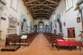 VOLTERRA, TUSCANY - MAY 21, 2017 - Church of Saint Francis, interior Royalty Free Stock Photo