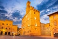 Volterra, Tuscany - Piazza dei Priori sunrise twilight Royalty Free Stock Photo