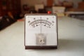 Voltmeter and ammeter for measuring voltage and electric current. Scientific equipment. Royalty Free Stock Photo