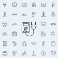 voltmeter icon. Measuring Instruments icons universal set for web and mobile Royalty Free Stock Photo