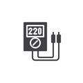 Voltmeter icon vector