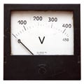 Voltmeter isolated on white