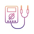 voltmeter nolan icon. Simple thin line, outline vector of Measuring Instruments icons for ui and ux, website or mobile application Royalty Free Stock Photo