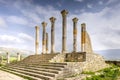 Touristic attraction and Roman archaeological site situated near Meknes. Volubilis, Morocco is a UNESCO World Heritage Royalty Free Stock Photo