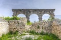 Touristic attraction and Roman archaeological site situated near Meknes. Volubilis, Morocco is a UNESCO World Heritage Royalty Free Stock Photo