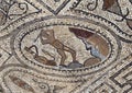 Volubilis mosaic featuring Hercules 5th labor, Clean the Stables of King Augeas.