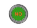 Bulk green button that says NO, white background