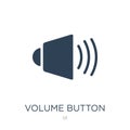 volume button icon in trendy design style. volume button icon isolated on white background. volume button vector icon simple and Royalty Free Stock Photo