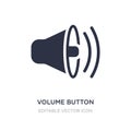 volume button icon on white background. Simple element illustration from UI concept Royalty Free Stock Photo