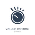 volume control icon in trendy design style. volume control icon isolated on white background. volume control vector icon simple Royalty Free Stock Photo