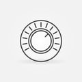 Volume Control vector concept round line icon Royalty Free Stock Photo