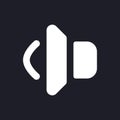Volume dark mode glyph ui icon Royalty Free Stock Photo