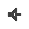 Volume down button vector icon