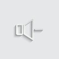 Volume icon.  Symbol of speaker volume for web design Royalty Free Stock Photo