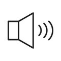 Volume icon vector image. Suitable for mobile apps, web apps and print media. Royalty Free Stock Photo